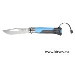 Opinel N°8 Outdoor Blue koos vilega