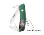 Swiza taskunuga TT03 TICK TOOL WILDLIFE seeria Rhino (ninasarvik) roheline