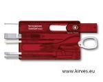 Victorinox SwissCard punane läbipaistev