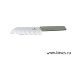 Victorinoxi kokanuga Swiss Modern Santoku oliivivärvi käepide