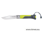 Opinel N°8 Outdoor Green koos vilega